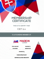 CEIT awarded the Founding Partner membership certificate